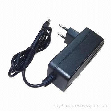 12V/2A 24W Wall Mount AC/DC Adapter, EU Plug, Available for LED TV, STB and iPad